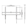 TV-Wall Mount for 37-70”- Gembird ”WM-70F-01”, Fixed, max. 40 kg, Distance TV to Wall: 25 mm, max. VESA 600 x 400, Black TV-Wall Mount for 37-70”- Gembird ”WM-70F-01”, Fixed, max. 40 kg, Distance TV to Wall: 25 mm, max. VESA 600 x 400, Black