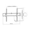 TV-Wall Mount for 37-70”- Gembird ”WM-70T-02”, Tilt, max. 40 kg, Tilting angle up to 24°, Distance TV to Wall: 53 mm, max. VESA 600 x 400, Black TV-Wall Mount for 37-70”- Gembird ”WM-70T-02”, Tilt, max. 40 kg, Tilting angle up to 24°, Distance TV to Wall: 53 mm, max. VESA 600 x 400, Black