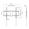 TV-Wall Mount for 37-80”- Gembird ”WM-80F-01”, Fixed, max. 70 kg, Distance TV to Wall: 29 mm, max. VESA 600 x 400, Black TV-Wall Mount for 37-80”- Gembird ”WM-80F-01”, Fixed, max. 70 kg, Distance TV to Wall: 29 mm, max. VESA 600 x 400, Black