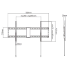 TV-Wall Mount for 43 -90”- Gembird ”WM-90F-01”, Fixed, max. 70 kg, Distance TV to Wall: 29 mm, max. VESA 800 x 400, Black TV-Wall Mount for 43 -90”- Gembird ”WM-90F-01”, Fixed, max. 70 kg, Distance TV to Wall: 29 mm, max. VESA 800 x 400, Black