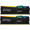 Memorie operativa Kingston FURY® Beast DDR5 RGB 5600 MHz 128GB (Kit of 2*64GB) Memorie operativa Kingston FURY® Beast DDR5 RGB 5600 MHz 128GB (Kit of 2*64GB)