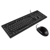SVEN KB-S320C, Keyboard 104 keys + Mouse (Optical 800 dpi, 3+1 (scroll wheel)), Waterproof design, 1.5m, USB, Black, Rus/Ukr/Eng