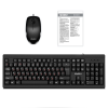 SVEN KB-S320C, Keyboard 104 keys + Mouse (Optical 800 dpi, 3+1 (scroll wheel)), Waterproof design, 1.5m, USB, Black, Rus/Ukr/Eng