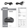 Boxa portabila SVEN PS-370 Black / 40W / Bluetooth / FM tuner / USB / microSD / TWS Boxa portabila SVEN PS-370 Black / 40W / Bluetooth / FM tuner / USB / microSD / TWS