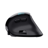 Беспроводная перезаряжаемая эргономичная мышь Trust VOXX / 2.4GHz/ Bluetooth/ Black