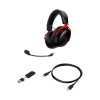 Наушники wireless headset HyperX Cloud III S, Black/Red, Battery life up to 120h