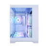 Корпус 1STPLAYER MV5-TP / no PSU / Side-Window / 7x120mm / mATX / White