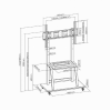 Стойка напольная для TV Gembird TVS-100F-01