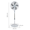 Ventilator de podea BRISA 41PB Ventilator de podea BRISA 41PB