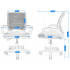 Scaun de birou JUMI SMART (albastru) Scaun de birou JUMI SMART (albastru)