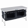 Masa de camping pliabila cu rafturi JUMI 120x47x70 Masa de camping pliabila cu rafturi JUMI 120x47x70
