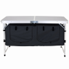 Masa de camping pliabila cu rafturi JUMI 120x47x70 Masa de camping pliabila cu rafturi JUMI 120x47x70