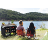 Masa de camping pliabila cu rafturi JUMI 78x97x49
