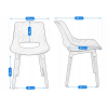 Scaun scandinav JUMI DAVIS (alb) Scaun scandinav JUMI DAVIS (alb)