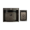 Chiuveta handmade SanDonna HD5550 (Negru)