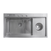 Chiuveta handmade SanDonna HD9250 (Crom Satin) Chiuveta handmade SanDonna HD9250 (Crom Satin)