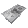 Chiuveta handmade SanDonna HD9250 (Crom Satin) Chiuveta handmade SanDonna HD9250 (Crom Satin)
