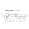 Chiuveta handmade SanDonna HD7850 dubla (Crom satin) Chiuveta handmade SanDonna HD7850 dubla (Crom satin)