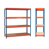 Стеллаж для архивации и хранения WALTZ 1200/500/1780 ORANGE-BLUE Стеллаж для архивации и хранения WALTZ 1200/500/1780 ORANGE-BLUE