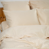 Set de lenjerie pentru pat TEP Stripe Satin 200 x 220 cm Champagne