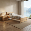 Pat din lemn KLEN Karoline 90 x 200 cm Natural Pat din lemn KLEN Karoline 90 x 200 cm Natural