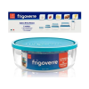 Контейнер с крышкой Frigovere 3.1л, D23см, стекло, прозрачный/синий Контейнер с крышкой Frigovere 3.1л, D23см, стекло, прозрачный/синий
