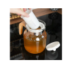 Ceainic pentru infuzie EH 1.5l, din sticla cu maner din lemn