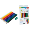 Set creioane colorate 24buc pe baza de ulei si apa, cutie metalica Set creioane colorate 24buc pe baza de ulei si apa, cutie metalica
