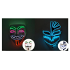 Маска Halloween LED 16X24см Маска Halloween LED 16X24см