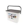 Container pentru deseuri de bucatarie Tontarelli Moda 5l, 27.2X17.8X18.5cm alb Container pentru deseuri de bucatarie Tontarelli Moda 5l, 27.2X17.8X18.5cm alb