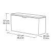 Сундук для хранения Keter Comfy 270l, 117X45X57cm, коричневый Сундук для хранения Keter Comfy 270l, 117X45X57cm, коричневый