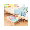 Коробка с крышкой подкроватная T-box 54l, 79.5X58XH18cm, прозрачная Коробка с крышкой подкроватная T-box 54l, 79.5X58XH18cm, прозрачная