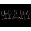 Set decanter 2l si 6 pahare 550ml pentru vin Universum, cristal