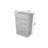 Корзина для белья с крышкой Econova 30l, 37X26X46.5cm, светло-серый Корзина для белья с крышкой Econova 30l, 37X26X46.5cm, светло-серый