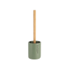 Perie WC cu suport Tendance Kaki mâner bambus, verde, din polirasină Perie WC cu suport Tendance Kaki mâner bambus, verde, din polirasină