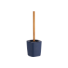 Perie WC cu suport Tendance Rubber, mâner bambus, albastră Perie WC cu suport Tendance Rubber, mâner bambus, albastră