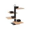 Suport de servire 4 nivele 37X32cm si 4 boluri, bambus/metal Suport de servire 4 nivele 37X32cm si 4 boluri, bambus/metal