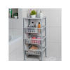 Этажерка 3 корзины+1 полка Eliza 42X29X88cm, колеса, серый Этажерка 3 корзины+1 полка Eliza 42X29X88cm, колеса, серый