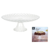 Platou de servire pe piciorus Diamond D26, H9.5cm, sticla Platou de servire pe piciorus Diamond D26, H9.5cm, sticla