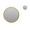 Oglindă de perete D30cm Mirror, cu ramă aurie din lemn Oglindă de perete D30cm Mirror, cu ramă aurie din lemn