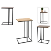 Столик боковой приставной 40X26X58cm H&S, металл/МДФ, натуральный
