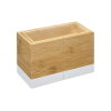 Uscator pentru tacamuri Five 18X10X12cm, bambus, alb Uscator pentru tacamuri Five 18X10X12cm, bambus, alb