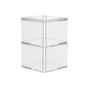 Organizator pentru cosmetică, 2 sectiuni Five Selena 9.4X9.4X16.7cm, plastic Organizator pentru cosmetică, 2 sectiuni Five Selena 9.4X9.4X16.7cm, plastic