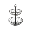 Suport pentru fructe SG 27X34cm, metal negru, 2 nivele Suport pentru fructe SG 27X34cm, metal negru, 2 nivele