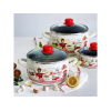 Cratita emailata Kitchen 24cm, 7.5l, capac din sticla Cratita emailata Kitchen 24cm, 7.5l, capac din sticla