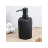 Диспенсер для мыла "Полосы вертикаль" 230ml, черн, полирезин Диспенсер для мыла