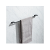 Suport pentru prosoape Tatay Onyx 60X7X3cm, negru, aluminiu + inox, lung Suport pentru prosoape Tatay Onyx 60X7X3cm, negru, aluminiu + inox, lung