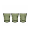 Set 3 pahare Tognana Dorico 310ml, verde