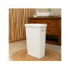Cos pentru rufe cu capac Velvet 45l, 45X29X63cm, îngust, alb