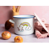 Кастрюля эмалированная "Unicorn" 14см, 1.5л, крышка металл Кастрюля эмалированная